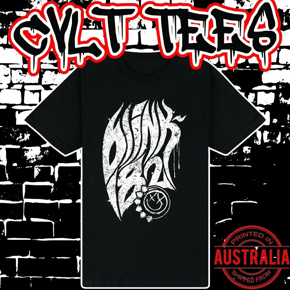 Blink 182 Band Tee ~ Premium Black Gildan Cotton Unisex T-Shirt S