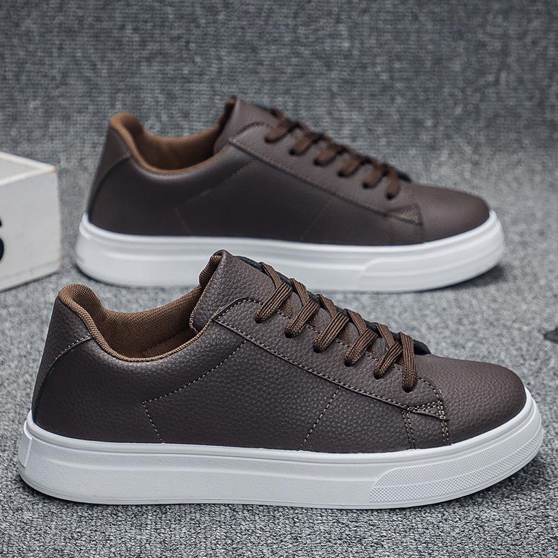 Spring Solid Color Fashion Casual Shoes Academy Style Flat Bottom Breathable Walking Shoes Lightweight Sneakers Tenis Masculino