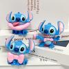 6Pcs/Set New Stitch Sweet Pink Series Cute Action Figure Doll Toy Desktop Decor Collectible Toys Girlfriend Gifts PVC Poseable Articulated Scale