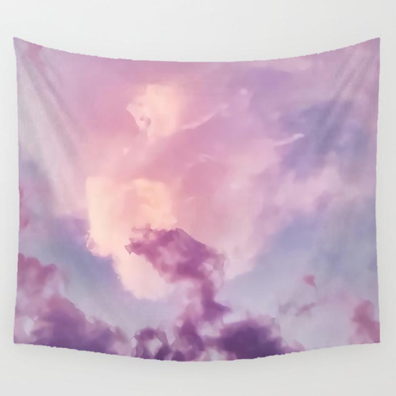 Melodious Clouds Art Tapestry Wall Hanging Artist Living Bedspread Beach Towel Hippie Bedroom Dorm Room Decoration