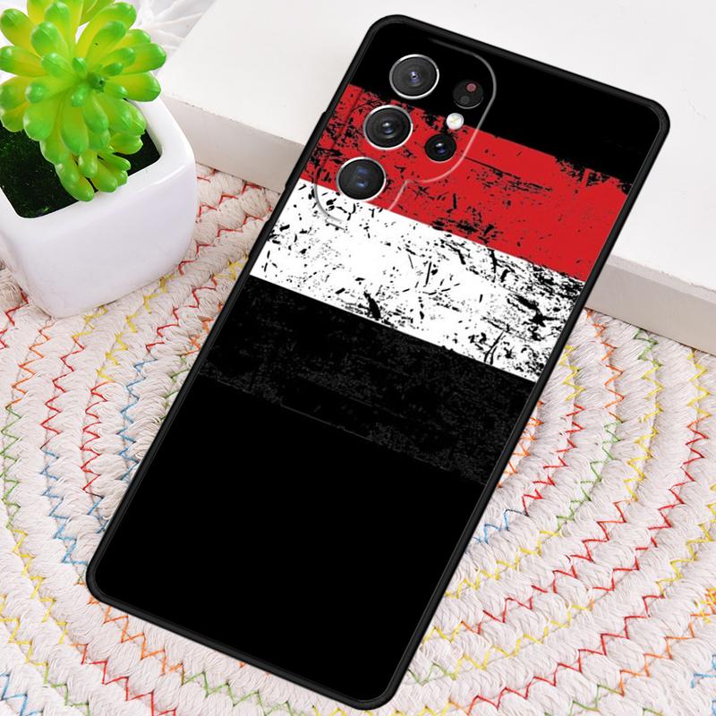 Yemen National Flag Coat Of Arms Theme Phone Case For Samsung Galaxy note 10 pro S26 S25 S24 S23 S22 Ultra Plus S21 FE S20 Cover