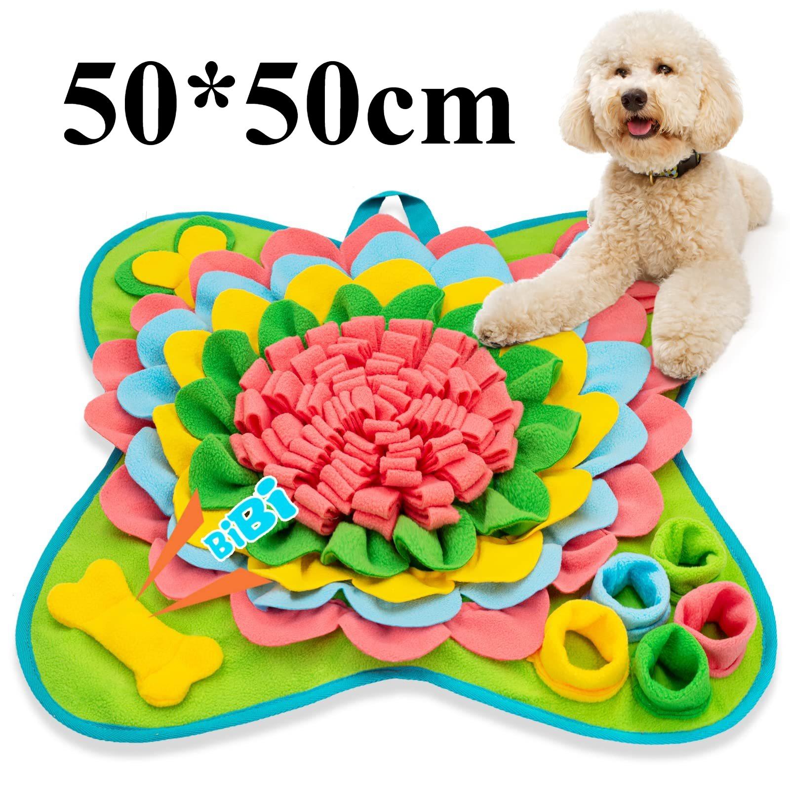 

Pet Dog Snuffle Mat Cat Dog Training Blanket Nose Work Toy Pet Leak Food Anti Choking Mat Pet Slowing Feeding Intelligence Mat рожевий червоний колір