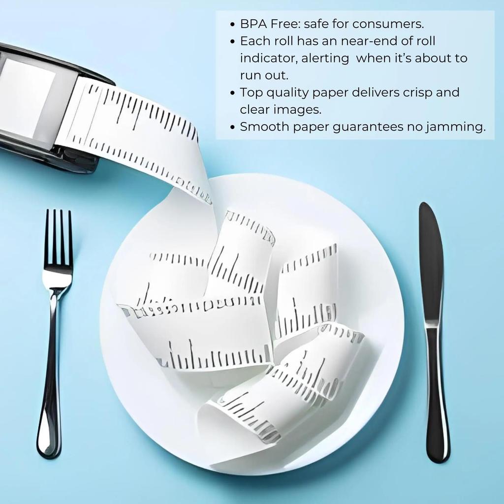 3 1/8'' X 130ft Thermal Paper Rolls Receipt Paper Rolls - Thermal Printer Paper - Credit Card Paper - for POS Systems