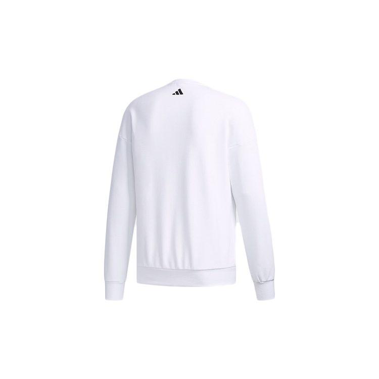 Adidas Sweatshirts Men's White Crew Neck Moderate Regular FM9406