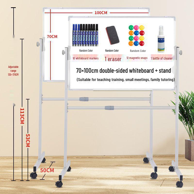 Mobile Magnetic Whiteboard Stand for Office, Meetings, Teaching, and Displays