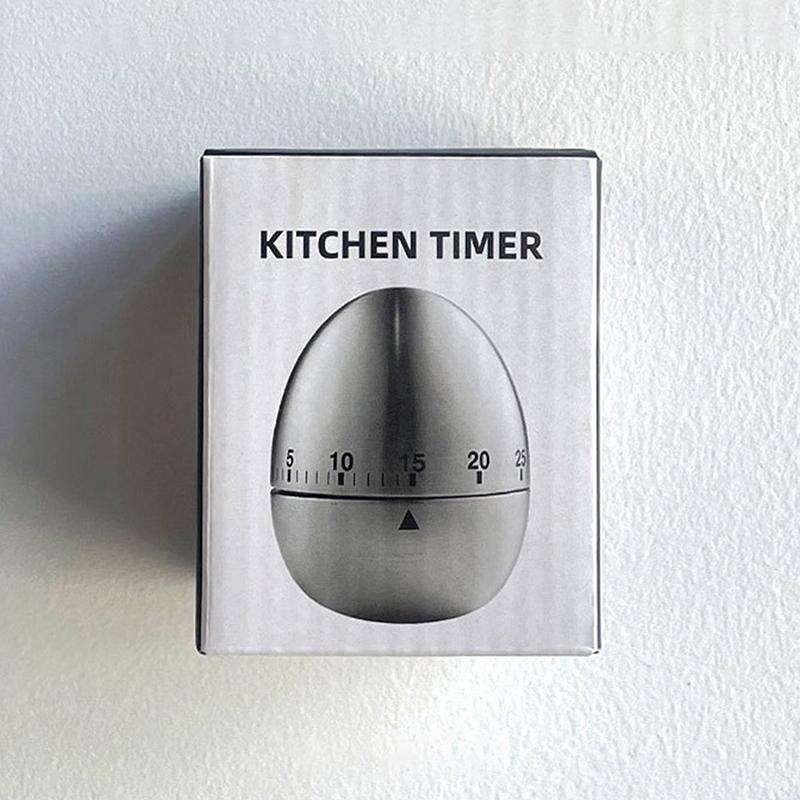 Eieruhr Eiförmiger Küchentimer Rein Mechanische Struktur Für Sichere Und Genaue Zeitmessung Ihres Kochens Und Backens