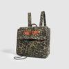 New Women's Leopard Print Backpack Lightweight Large Capacity Bookbag Travel Backpack for Women Fashion Casual Commuter Bag