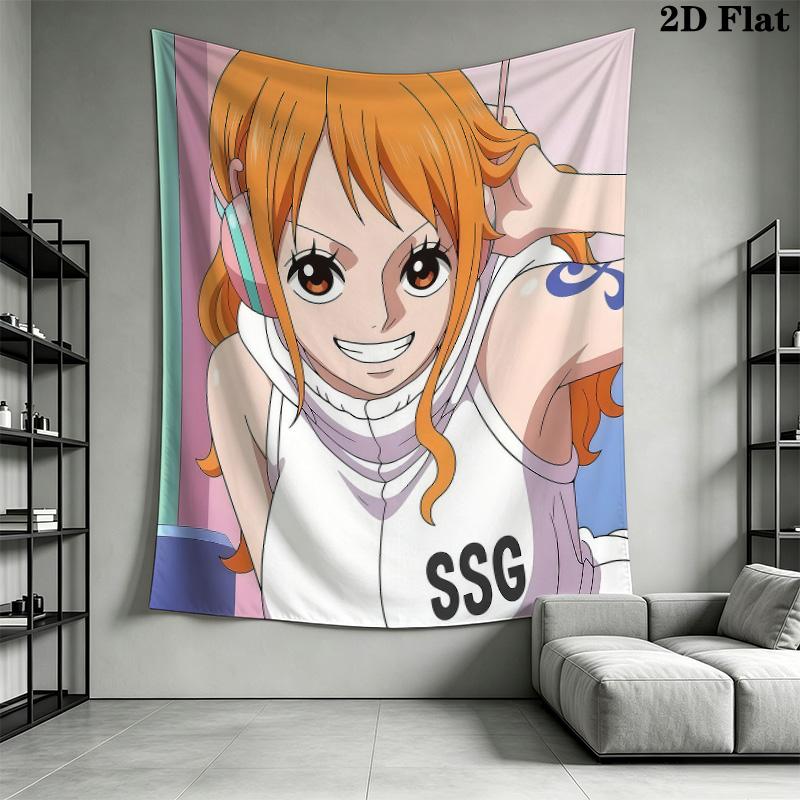 Nami Wall Tapestry Aesthetic Wall Hanging Printed Fabric Blanket Decorative Tapestries For Bedroom Living Room Home Decor