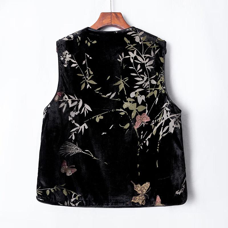 Women's New Chinese Style Floral Round Neck Vest