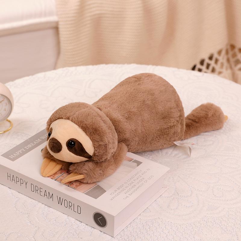 

Nice Cute Raccoon Crocodile Sloth Fox Animals Soft Plush Toys Sleeping Pillow Cartoon Stuffed Cushion 45cm
