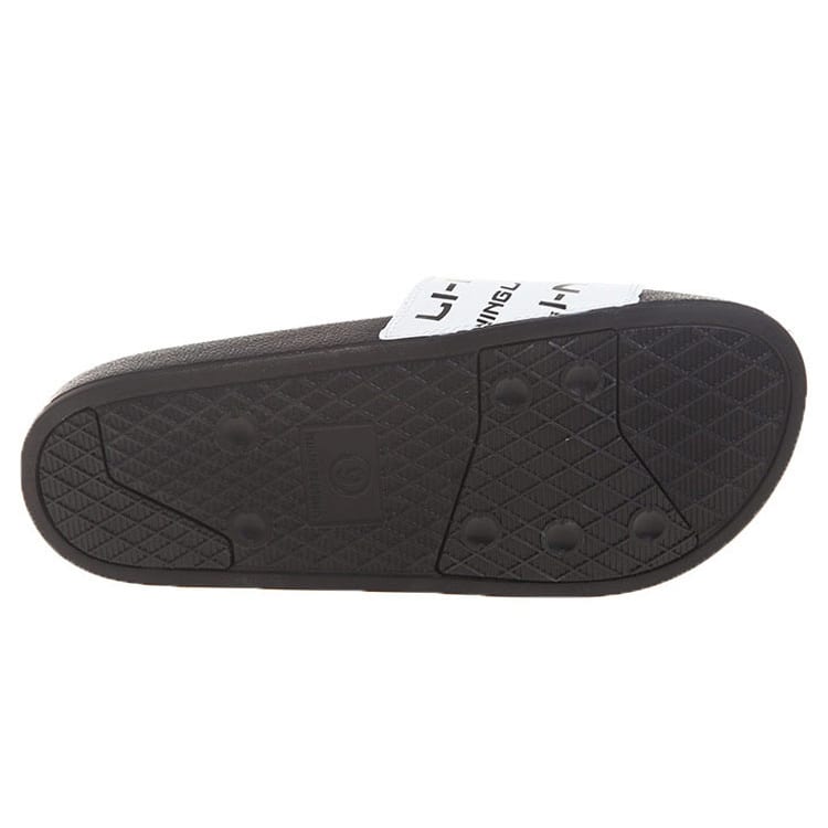 Li Ning Quiet Slip Resistant Quiet Slip Resistant Slide Slippers Men's Black White AGAR021-1