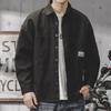 Men's 2026 American Workwear Style Retro Casual Long-Sleeve Shirt Jacket for Spring & Autumn