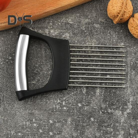 Zwiebelhalter zum Schneiden, Zitronenschneider, Lebensmittelschneider, Assistenzwerkzeug, multifunktionales Küchengerät für Obst, Gemüse und Fleisch