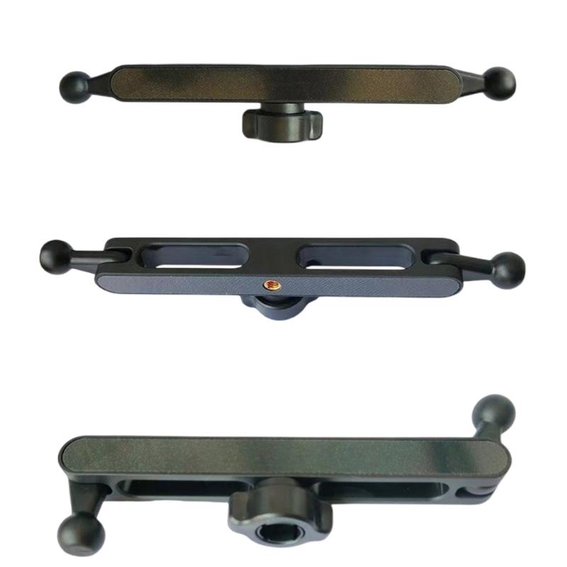 Fast Release Ball Joint Phone Holder 17mm Adapter with 360 Rotation Double Ball Head Stabilizer for Tripods Extension