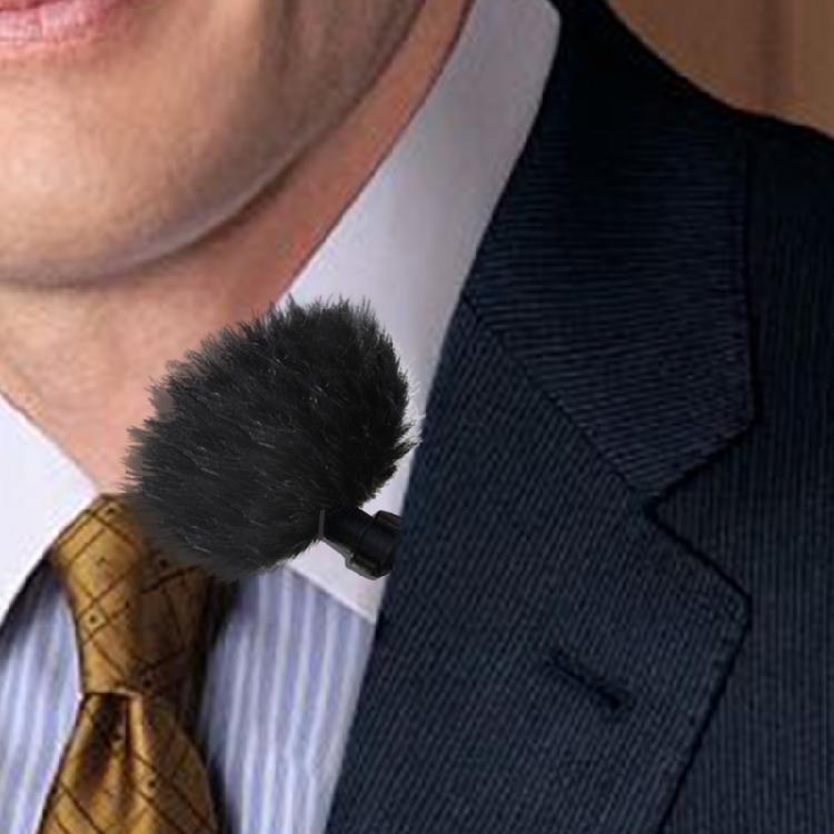 Furry Outdoor Microphone Windscreen Muff Lavalier Wind Muff Lapel Microphone Reduce Wind Noise Wind Cover Replacement