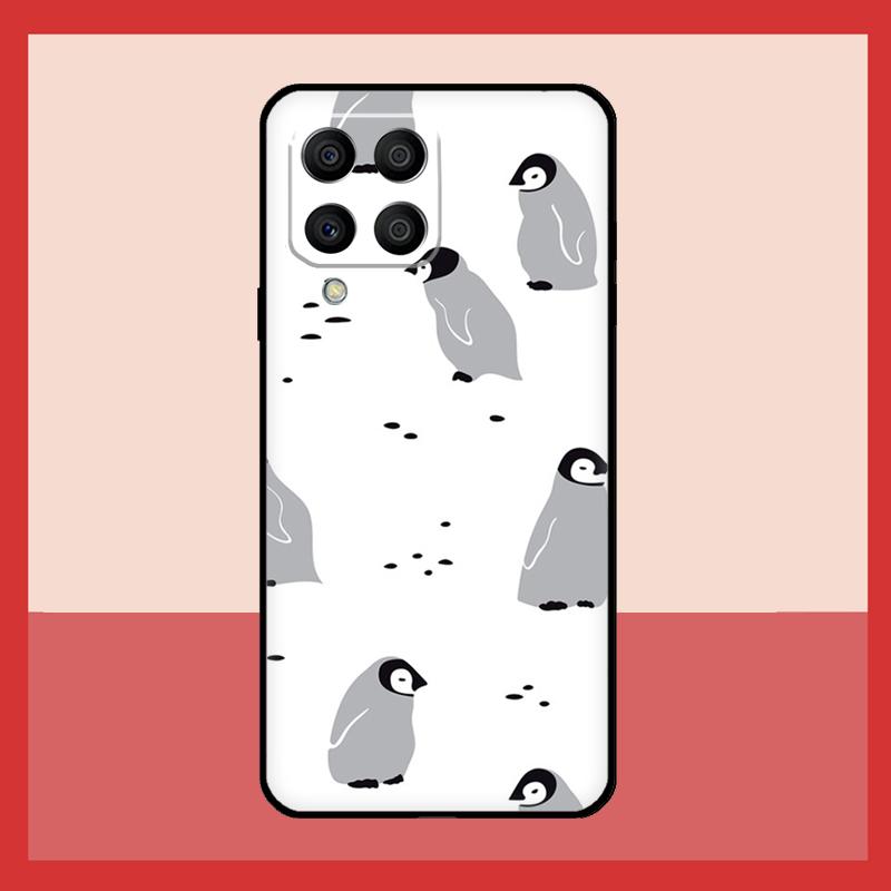 Cute Lovely Penguin Case For Samsung Galaxy M11 M31 M14 M34 M54 M12 M32 M52 M15 M13 M06 M16 M36 M56 M53 M35 M55