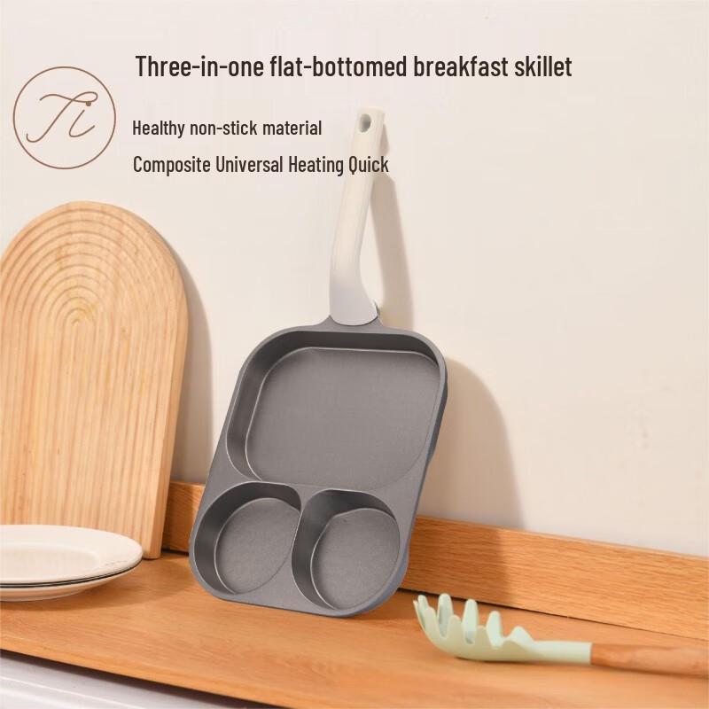 Non-stick 3-in-1 Egg Breakfast Frying Pan