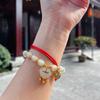 Women  Lucky Bracelet Imitation Hetian Jade Temperament Beaded Bracelet Jewelry Gift