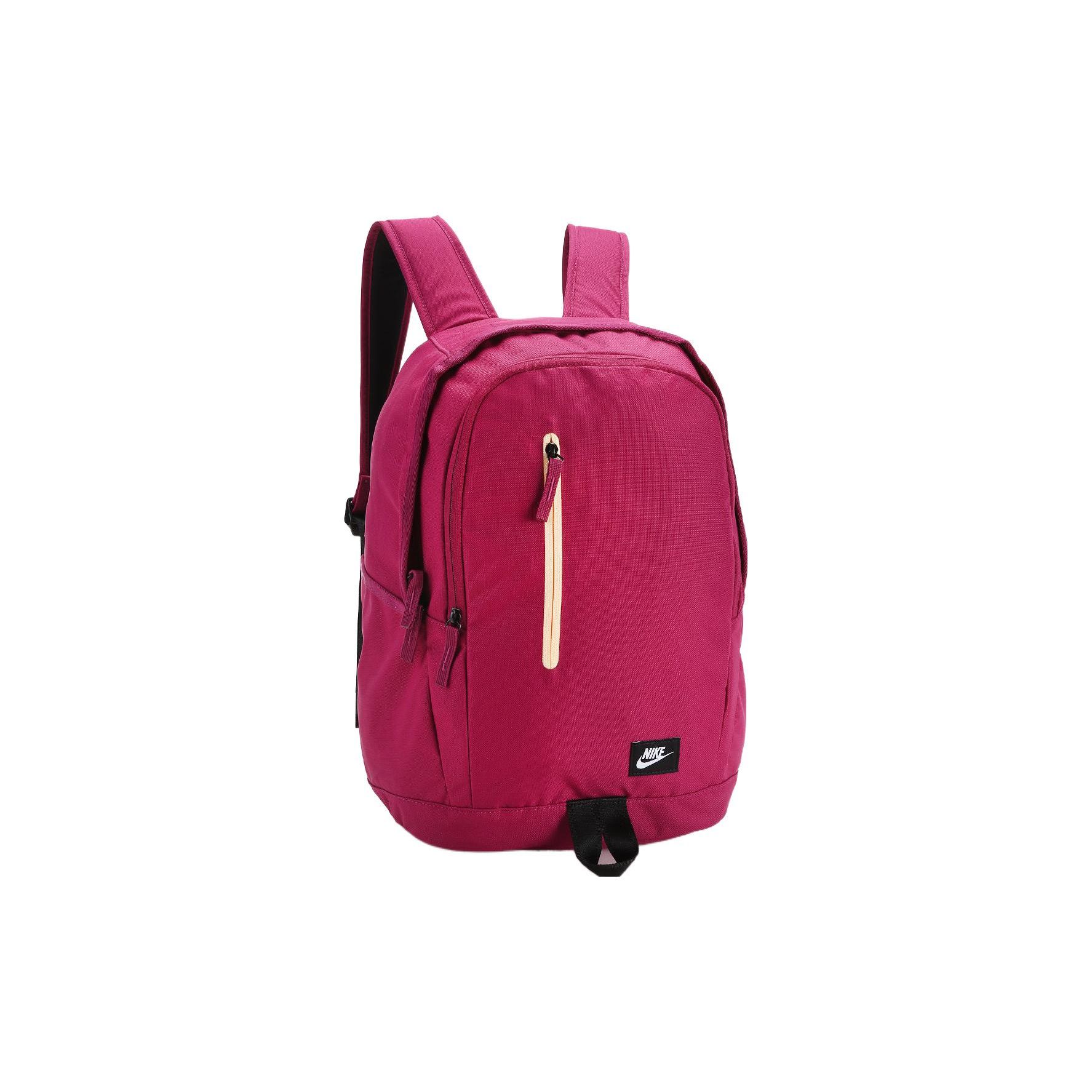 

Nike Casual Sports Large Capacity Portable Polyester Backpack Unisex Backpack Rose-Red BA4857-665 Rose Red