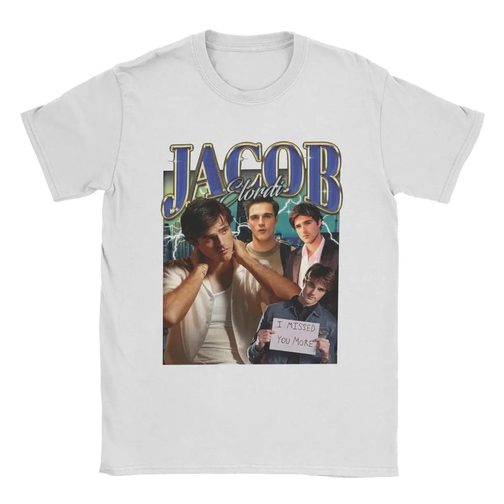 Jacob Elordi T Shirts Fashion Tee Shirt Short Sleeve O Neck T-Shirt Cotton Printed Clothes