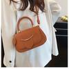 Women’s Summer Large-Capacity Minimalist Retro Solid Color Casual Crossbody Shoulder Armpit Bag