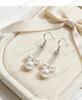 S925 Sterling Silver Pearl Tassel Long Ear Hook Earrings - Fashionable & Versatile.
