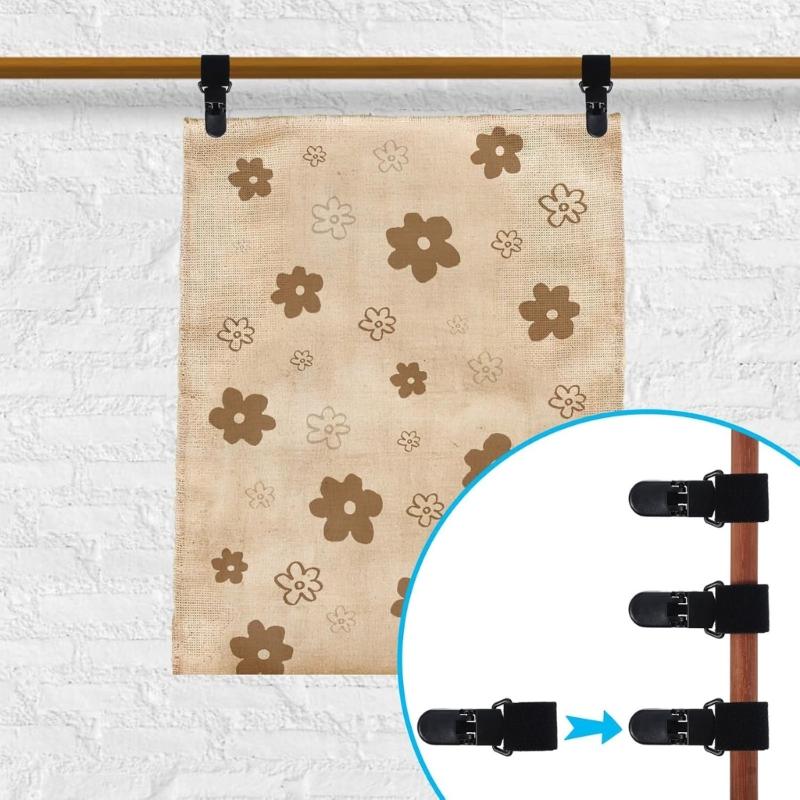 12er-Pack Kunststoff-Flaggenclip mit starkem Halt zur Stabilisierung von Flaggen bei Wind und wetterfester Konstruktion