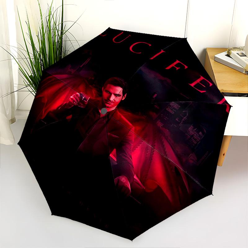 Supernatural Justice Folding Umbrella Durable Portable Travel Umbrella Sun Umbrella