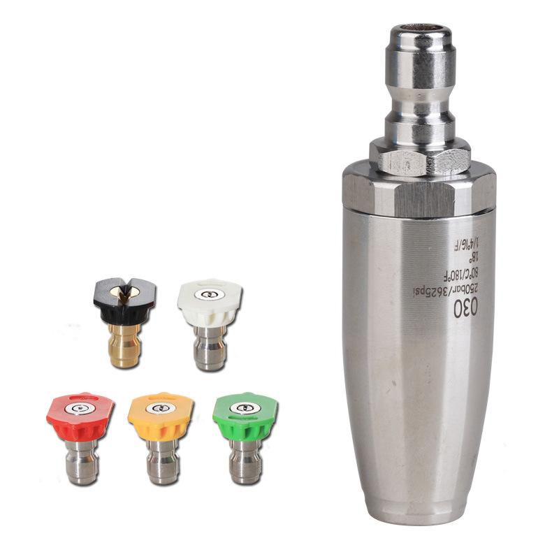 Turbo Nozzle for Pressure Washer - 3600PSI - Stainless Steel, 1/4 Quick Connect, Works with Hot and Cold Water