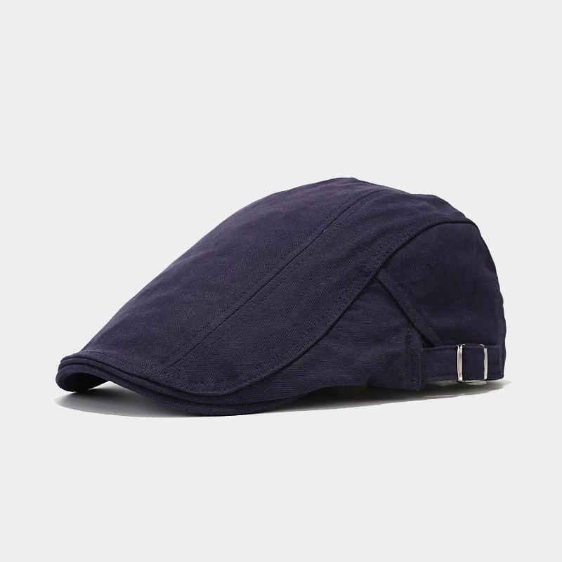 Korean Style Hat British Style Men'S Solid Color Peaked Cap Women'S Painter Beret Spring And Summer Trend