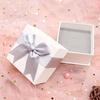 24pcs Bow Jewelry Boxes Necklaces Earring and Ring Jewelrys Display Case Cardboard Storage Box Valentine's Day Jewelry Packaging