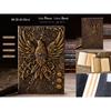 Superaura 3D Phoenix Bronze Dnd Vintage Leather Journal Writing Notebook With 200 Pages A5 Antique Handmade Diary