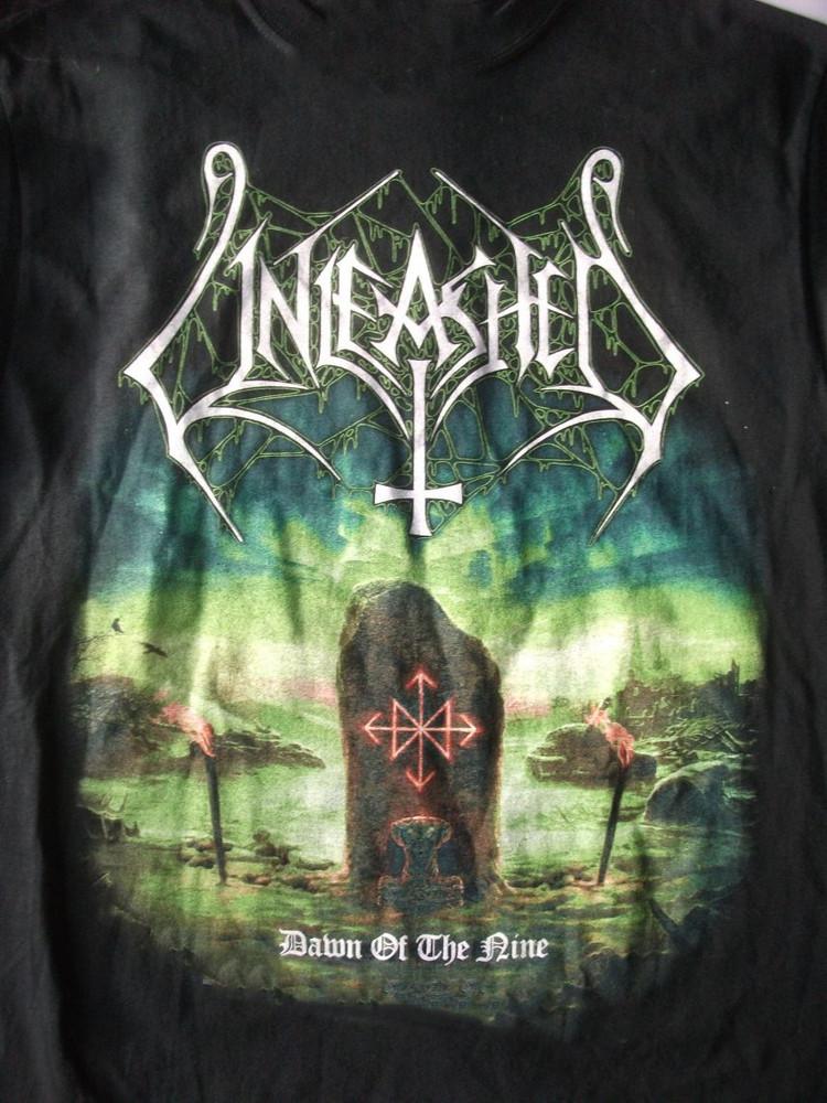 Unleashed Dawn of the Nine Band Black S-2345XL Unisex T-Shirt XXXL