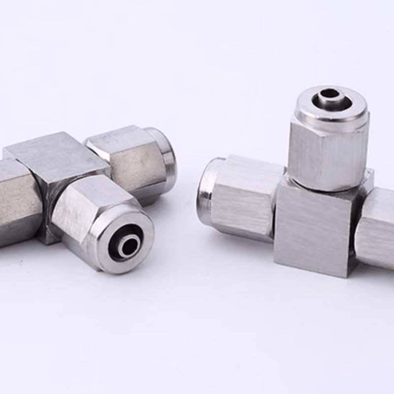 Stainless Steel T-Type Three-Way Quick Connector