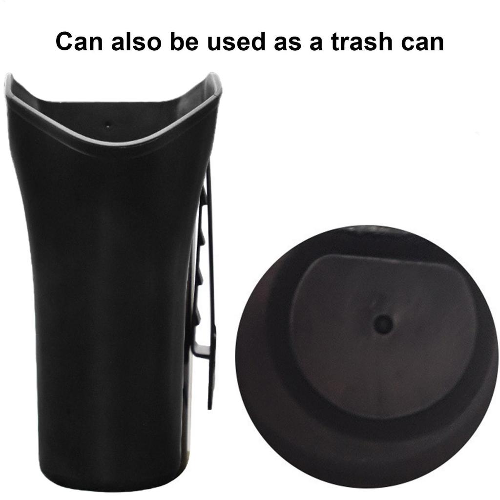 Car Umbrella Storage Bucket Black Plastic Holder Barrel with Hook for Gathering Bottle Shelves Car Trash Can  Hunging Organizer