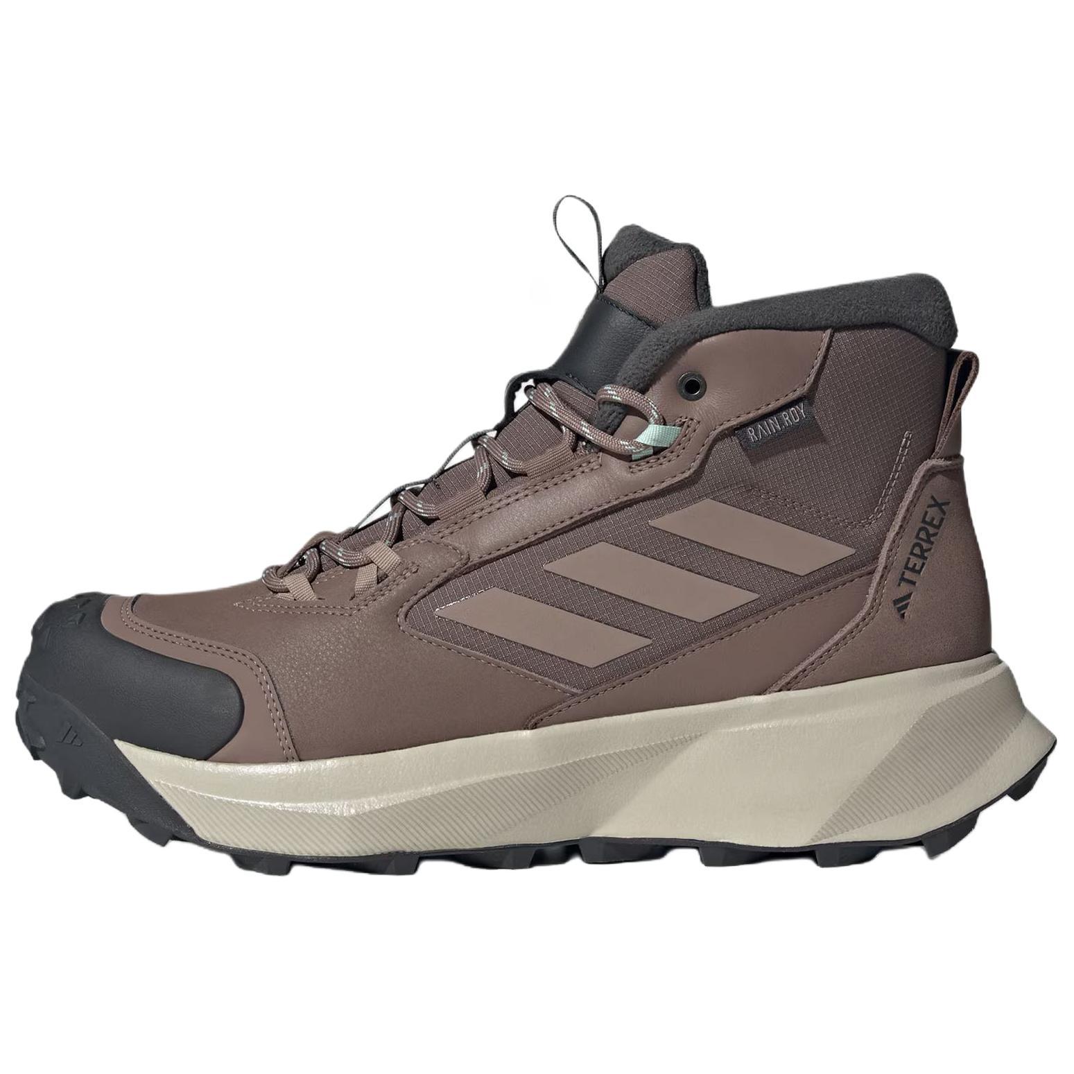 

New Adidas Short Outdoor Boots Unisex Brown JR5298 43