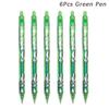 Large Capacity Ink Erasable Pen 6-color Push Gel Pen Set 0.5mm Transparent Colors Pen Office Writing Supplies Kawaii Stationery