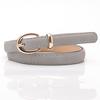 Women's Thin Belt Versatile Fashion Belt for Women 1.4 Wide Imitation Pig Leather Decorative Belt Black Student Belt