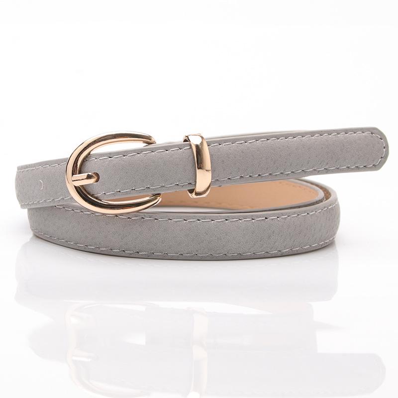 Women's Thin Belt Versatile Fashion Belt for Women 1.4 Wide Imitation Pig Leather Decorative Belt Black Student Belt