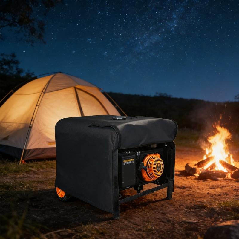Copertura Universale Impermeabile Resistente al Sole Resistente alla Polvere Resistente alla Neve Tessuto 420D per Generatore da Campeggio all'Aperto Cantiere