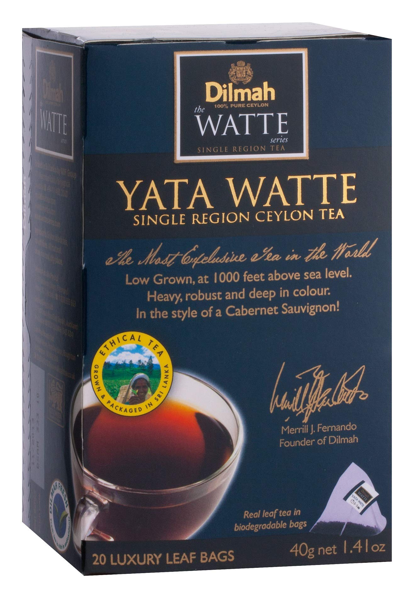 Dilmah Yata Watte (Teebeutel) 40g black