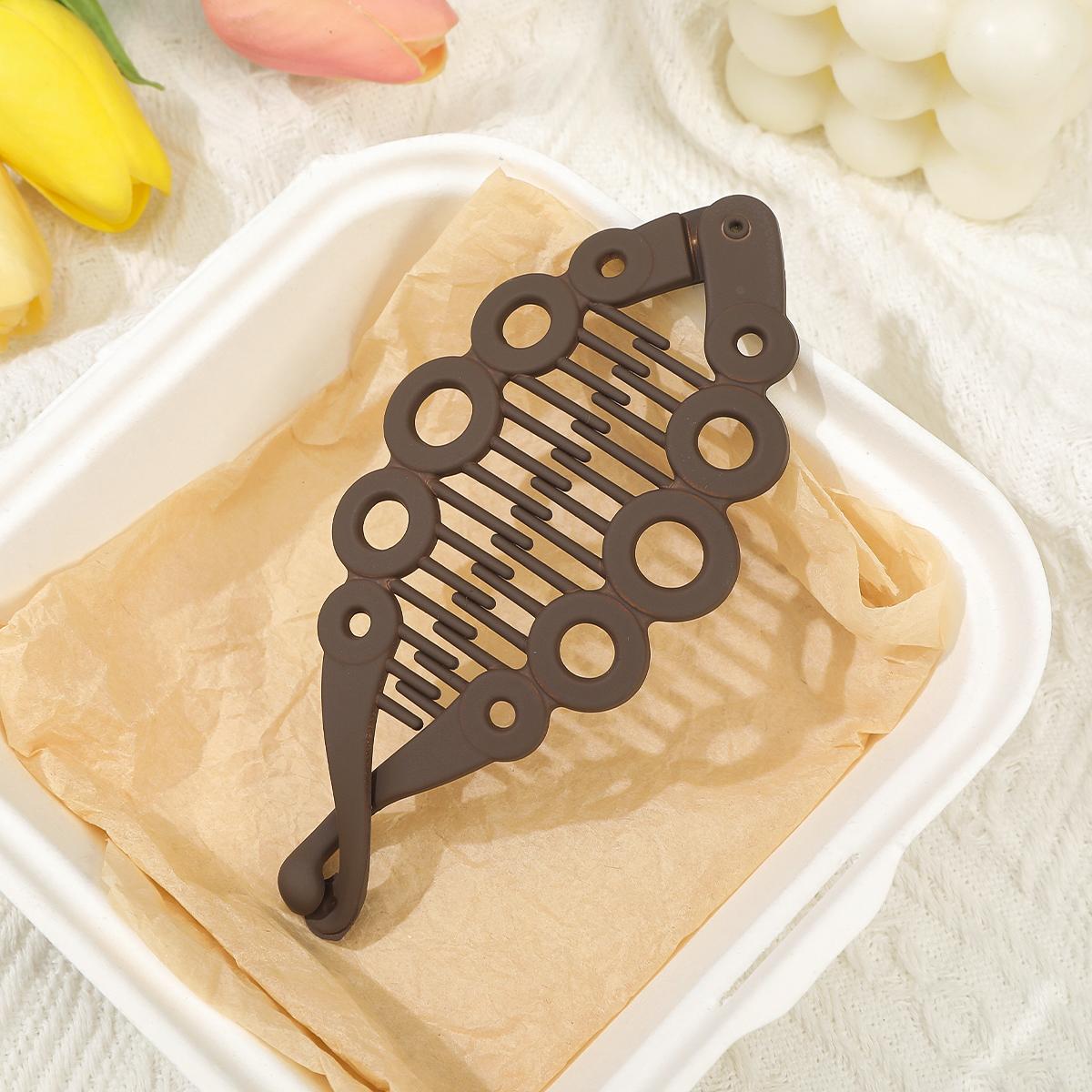 

Зубчатая Нескользящая Заколка-банан для волос для женщин Корейский Простой Головной убор Черная Модная Заколка для волос Аксессуары для волос Заколка