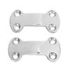 2 Pcs Stainless Steel Webbing Fixing Plate Good Fixation Rustproof Hardware Accessories with 8 Screws for Small Yachts