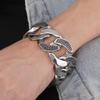 Massive 30MM Width Curb Cuban Link Chain Bracelet for Men 316L Stainless Steel Men's Bracelets Punk Rock Jewelry Accessories Man