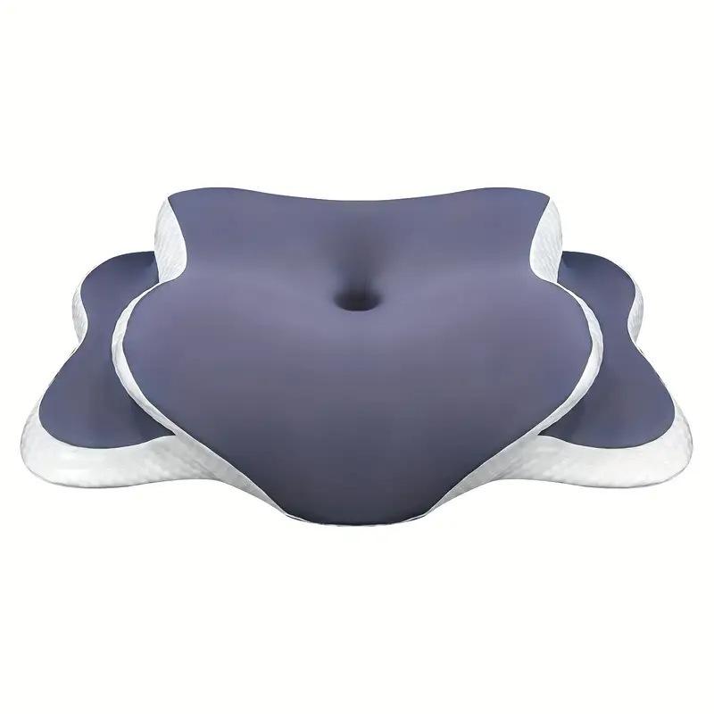 Cross-shaped Memory Foam Neck Pillow - Sleep Aid with High/Low Support