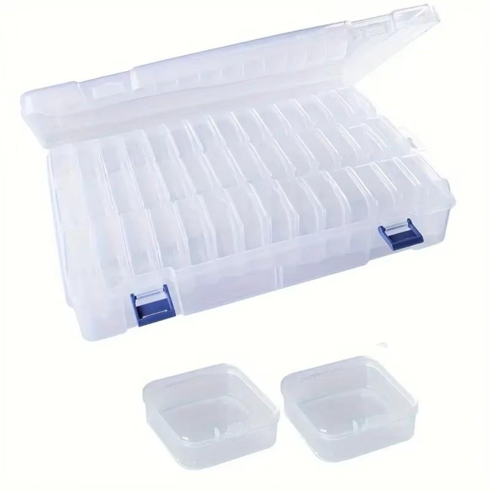 42 Grids Lid Containers Transparent Handicraft Organization Box Portable Storage Box