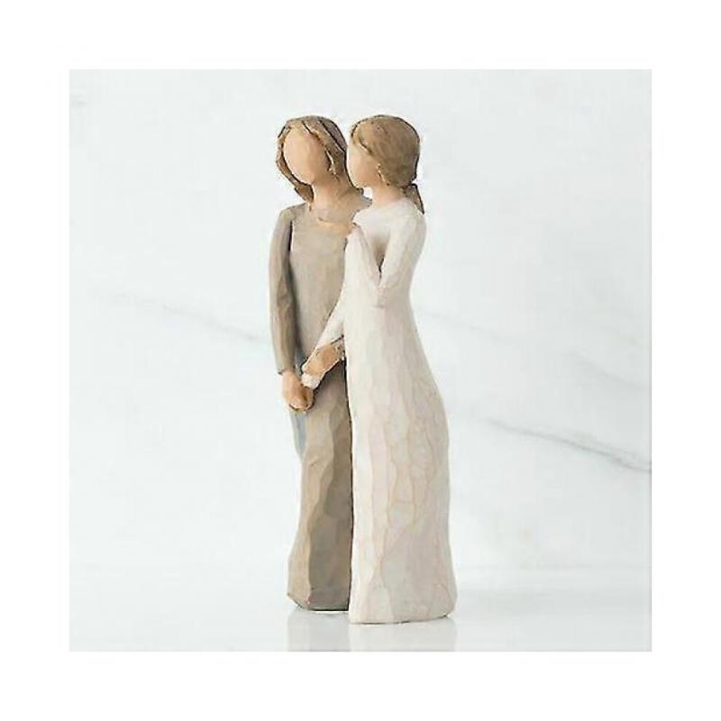 Willow Tree Moje sestra Soška ručně malovaná pro domov kancelář 1ks, vícebarevná)