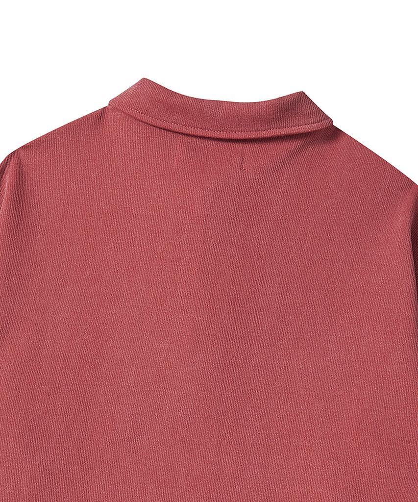 BEYOND CLOSET [Collection Line] 90S Archive Pique Sweatshirt Washed Red
