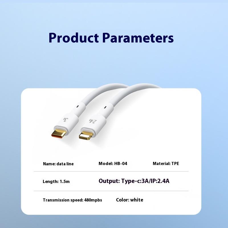 Applicable To Apple Fast Charging Huawei Fast Charging Data Cable Type-c