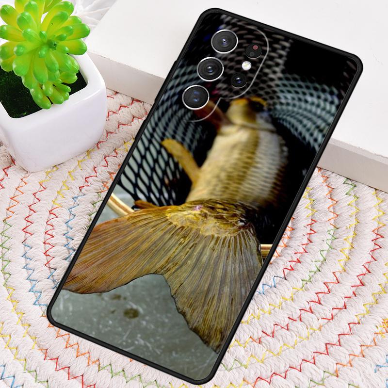 CARP FISH FISHING Soft Phone Case for Samsung Galaxy Note 10 Pro S26 Ultra S23 S24 FE S25 S21 S22 PLUS Shockproof Cove